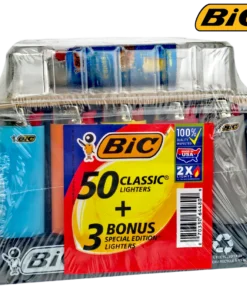 BIC REGULAR LIGHTERS [DISPLAY OF 50+3]