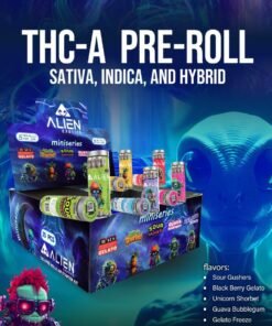ALIEN THC-A MINI SERIES PRE ROLLED ASSORTED FLAVOR JOINTS 25CT/BOX