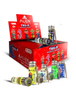 ALIEN EXOTICS THC-P 38.23% MINI PRE ROLLED ASSORTED FLAVOUR JOINT(RED) 25CT/ BOX
