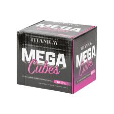 TITANIUM CHARCOAL MEGA CUBES (64 PER BOX)