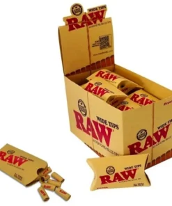 RAW PREROLLED 21CT WIDE TIPS 20PK