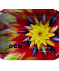 OCB  FLOWER EXPLOSION ONE WITH NATURE  ROLLING TRAY MEDIUM