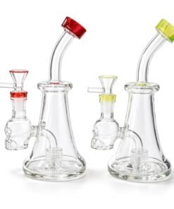 Alternative view of SKULL SIDECAR WATER PIPE 8" GB356
