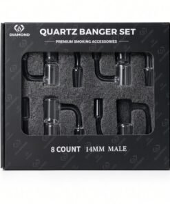 DIAMOND 14MM MALE QUARTZ BANGER 8CT/BOX