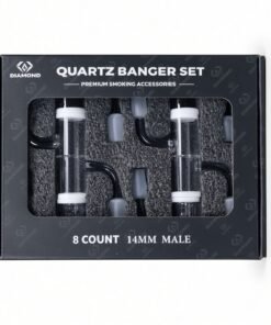 DIAMOND 14MM MALE 90 DEGREE OPAQUE BOTTOM BANGER 8CT/BOX QB04